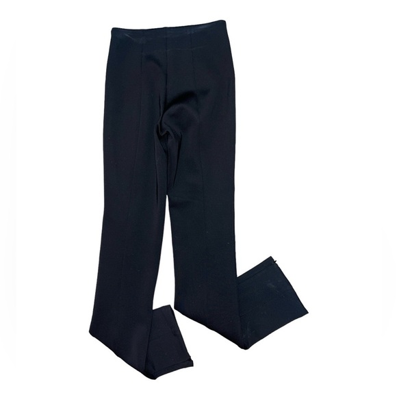 Good American full length black flare pants bottom zipper hem women’s size 2 - Picture 1 of 9